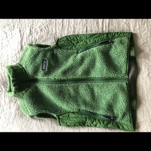 Patagonia Kelly green fleece vest